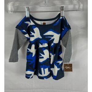 NWT tea patterned dress 3-6 months